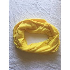 Light weight bright yellow spring scarf